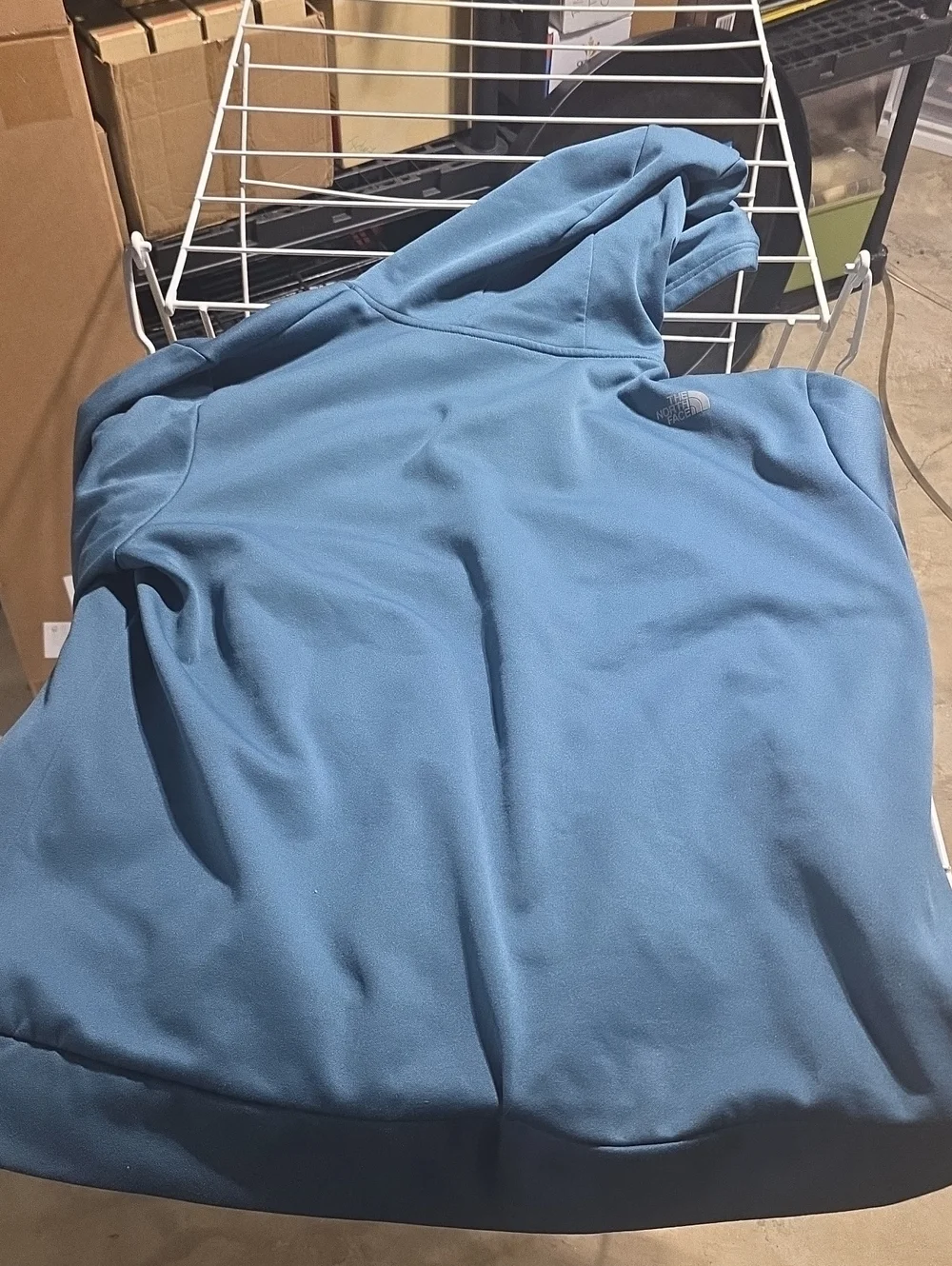 Mens North Face Blue Hoodie XXL